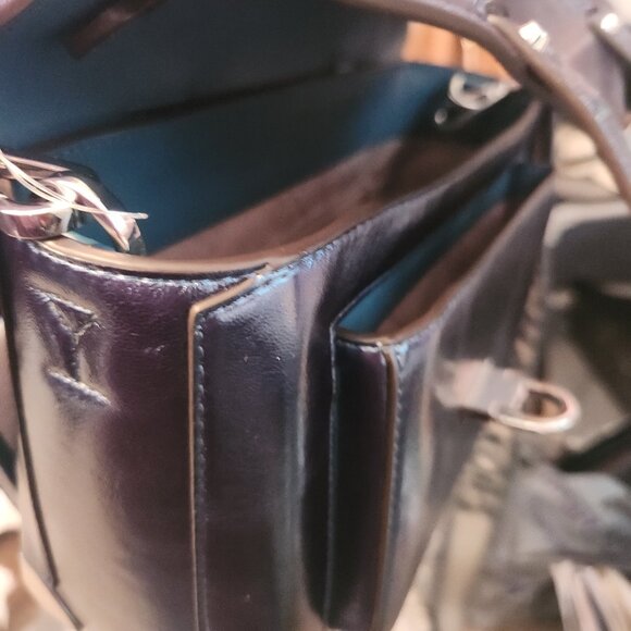 NWOT  Michael Kors Manhattan Metallic Satchel/Crossbody purse  Medium - Picture 13 of 15